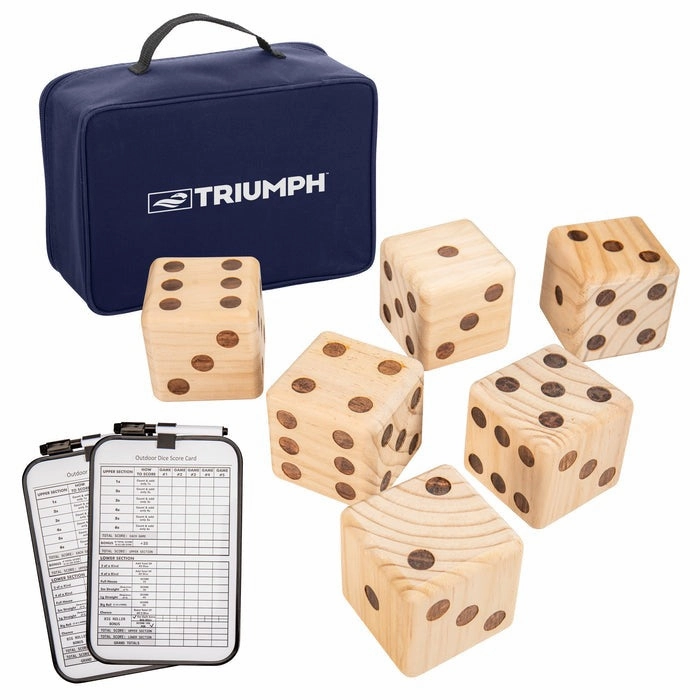 Giant Wooden Lawn Dice
