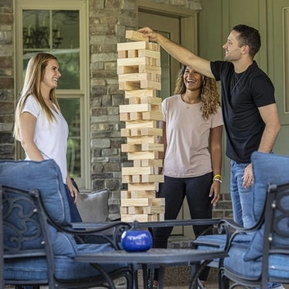 Giant Wooden Tumble Tower
