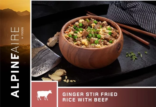 Ginger Stir Fried Rice with Beef
