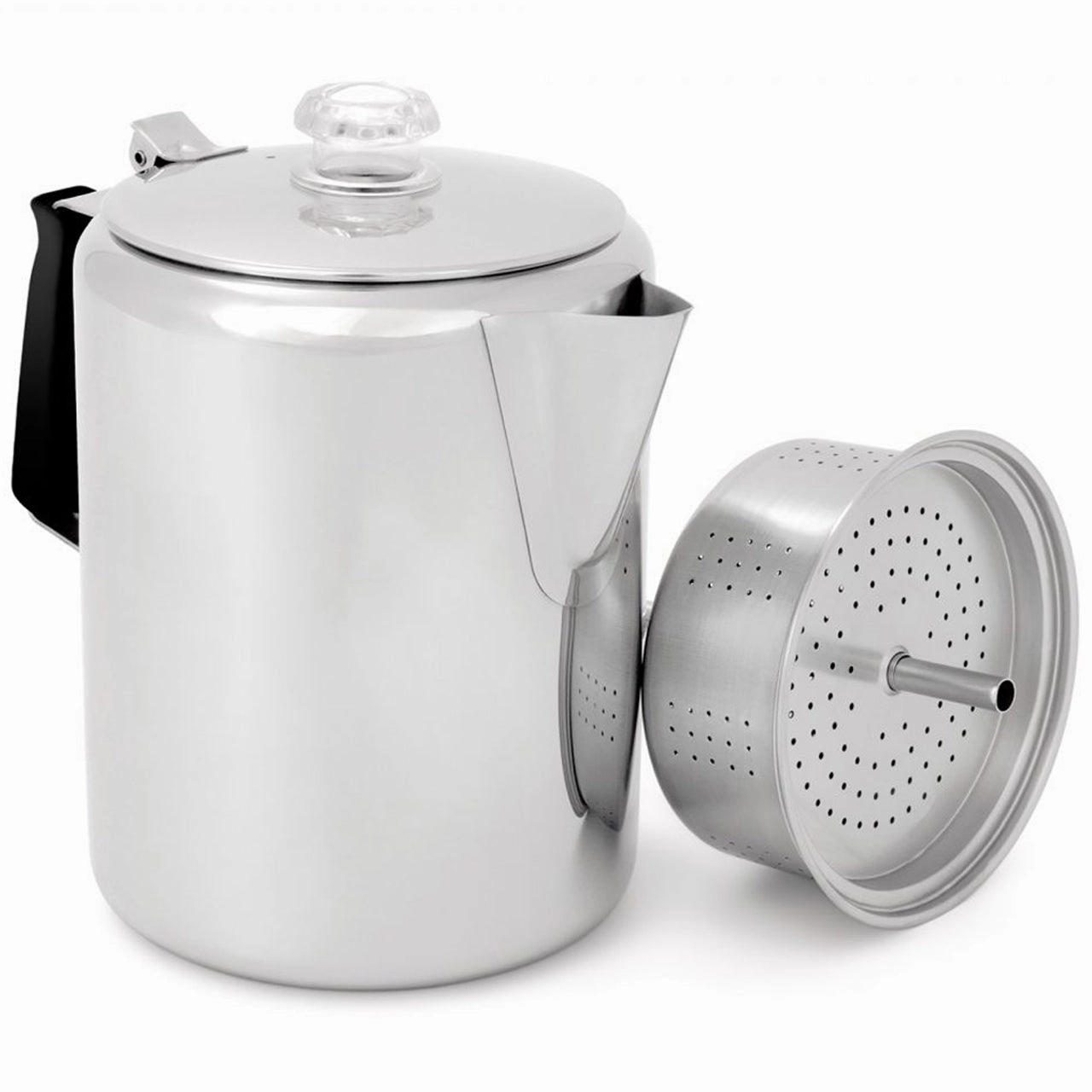 Glacier Stainless 12 cup Perc w/Silicone Handle