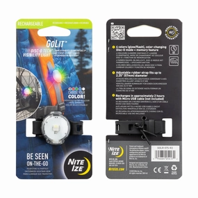 GoLit Rechargable Visibility Light - Disc-0 Tech