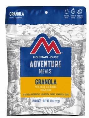 Granola with Milk & Blueberries