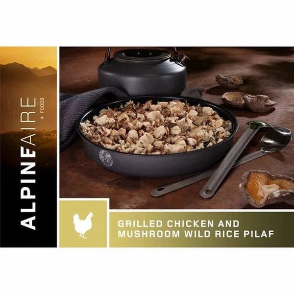 Grilled Chicken and Mushroom Wild RIce Pilaf