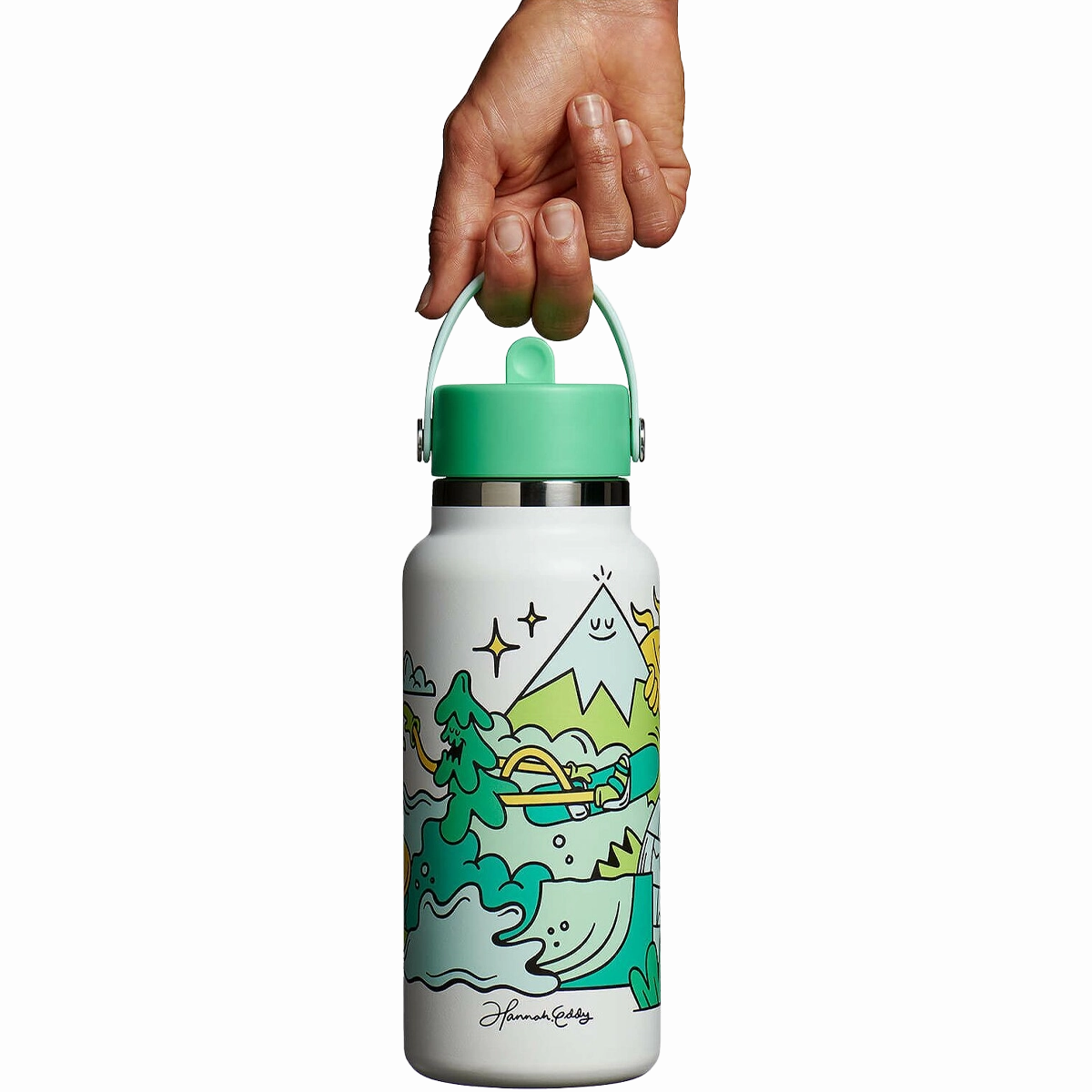Hannah Eddy 32 oz Wide Mouth with Flex Straw Cap