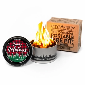 Happy Holidays Limited Edition Portable Fire Pit