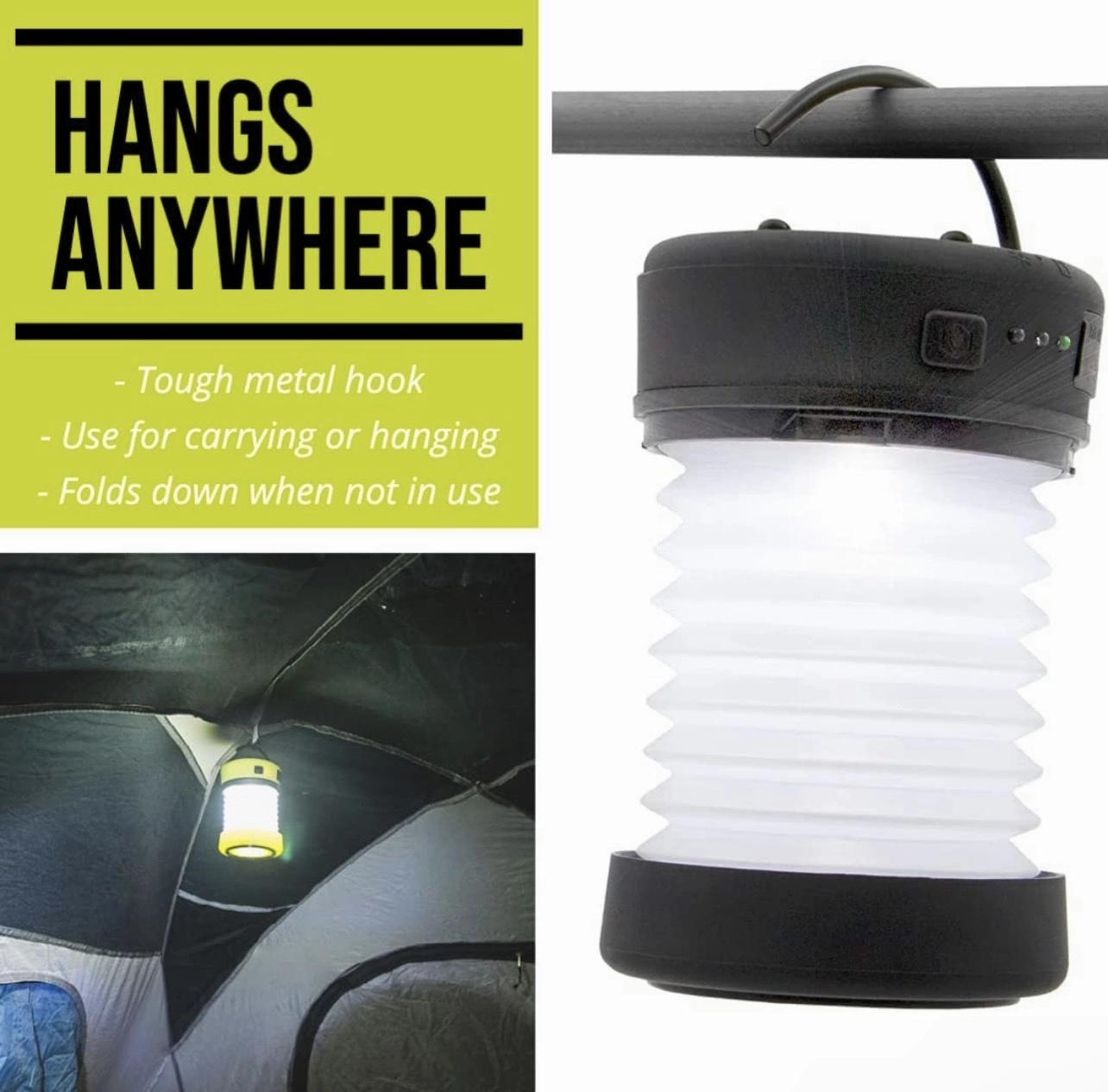 Hybrid Light PUC 150 Lumen Expandable Lantern & Charger