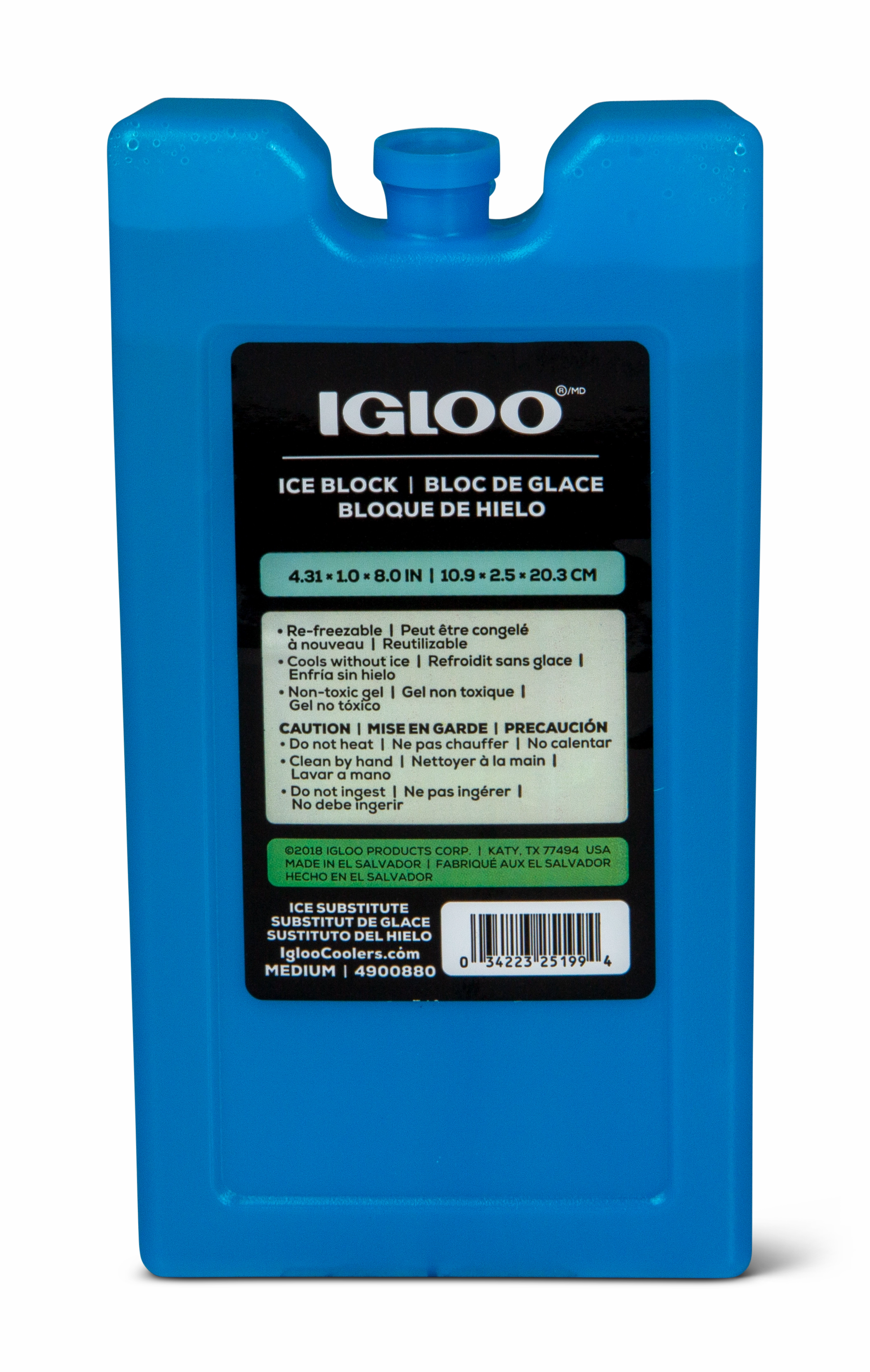 Igloo Maxcold Ice Block Coolbox & Freezer Pack, Large