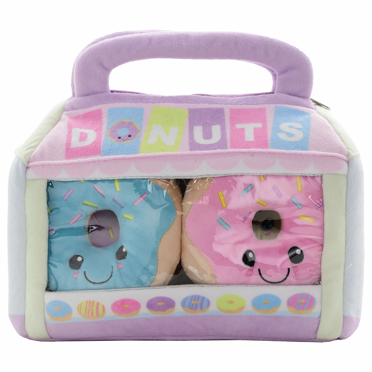 iScream Box of Donuts Packaging Fleece Plush