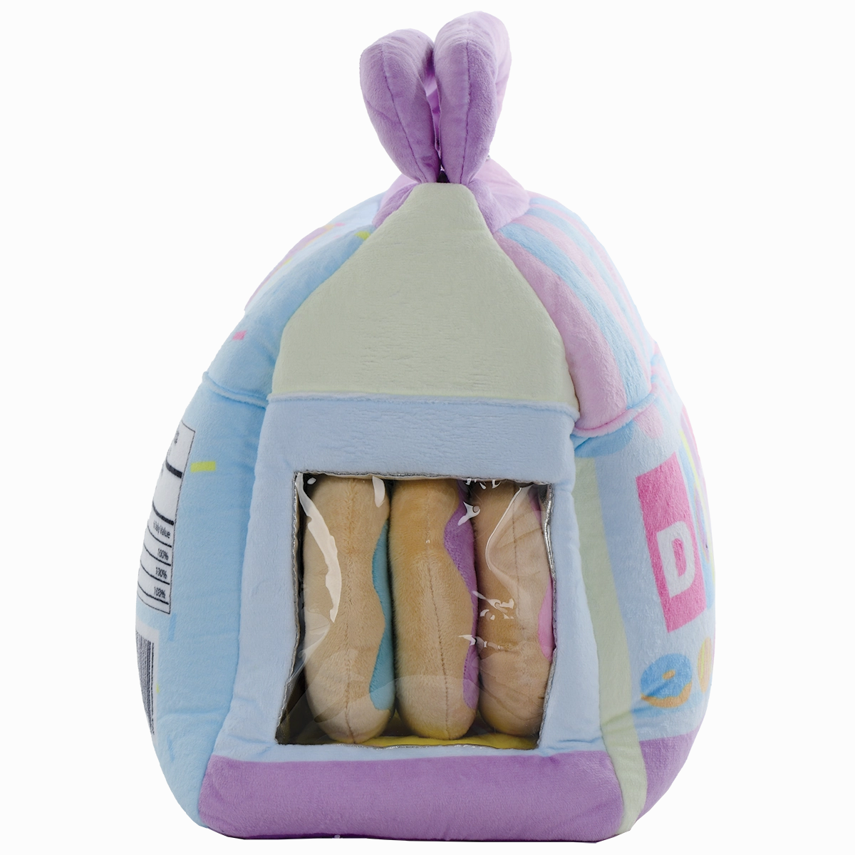iScream Box of Donuts Packaging Fleece Plush