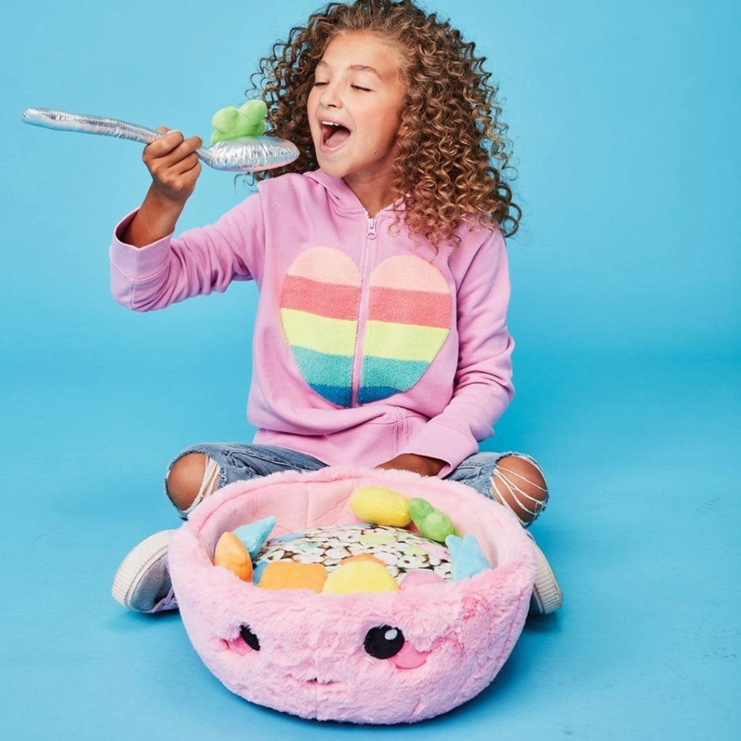 iScream Cereal Bowl Furry and Fleece Scented Pillow