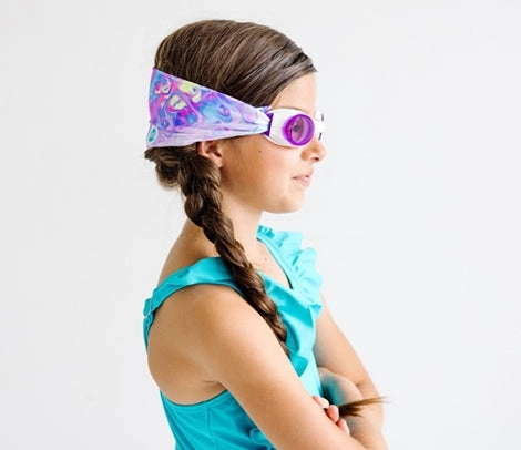 Kids Pastel Swirl Swim Goggles