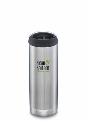 Klean Kanteen Insulated TK Wide with Caf Cap 473ml - Brushed Steel