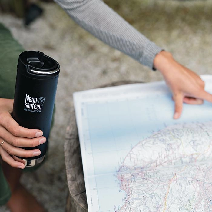 Klean Kanteen Insulated TK Wide with Caf Cap 473ml - Brushed Steel