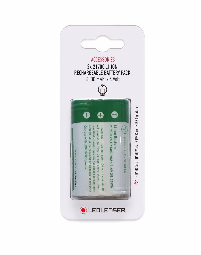 Ledlenser Li-ion 2x 21700 7.4V 4800mAh 35.32Wh Battery