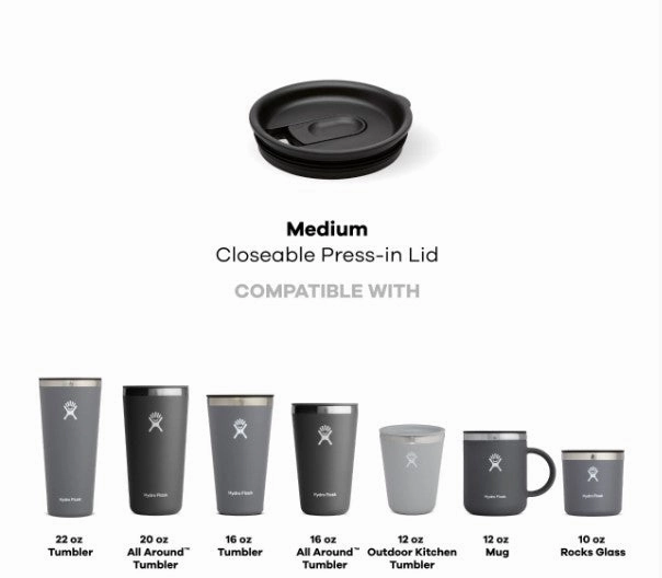 Medium Closeable Press-In Lid