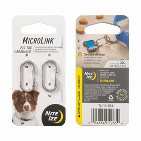 Microlink Pet Tag Carabiner-2Pk