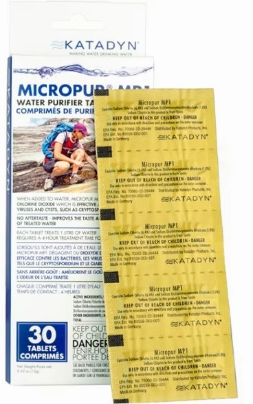 Micropur MP1 Purification Tablet - 30pk