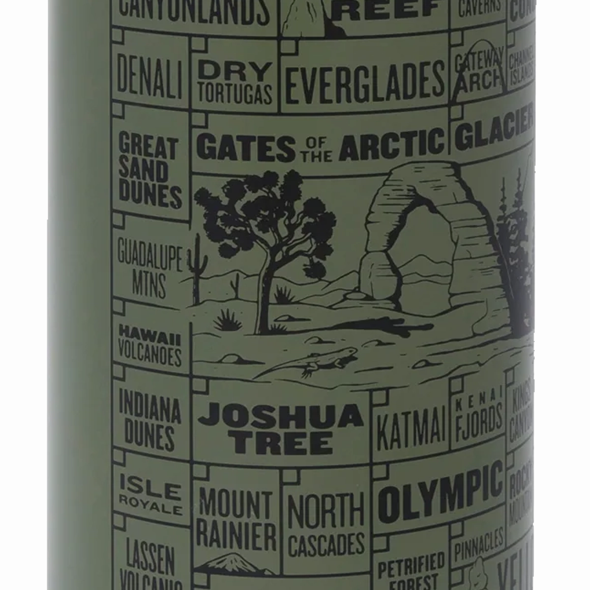 National Parks of the USA Checklist 32 oz Insulated Water Bottle