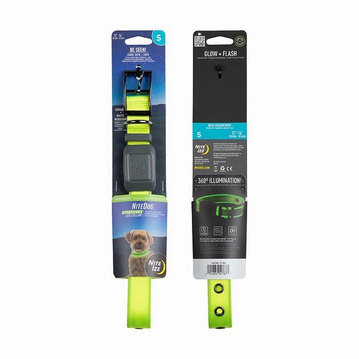 NiteDog Rechargeable LED Collar - Small