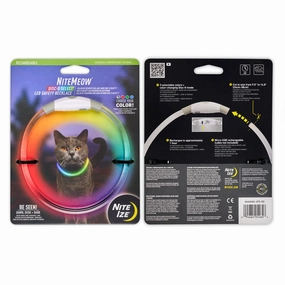 NiteMeow Rechareable LED Saftey Necklace - Disc-O Select