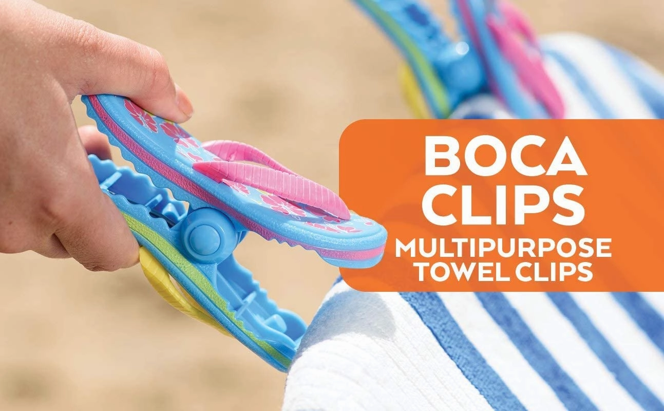 O2COOL Boca Towel Clips