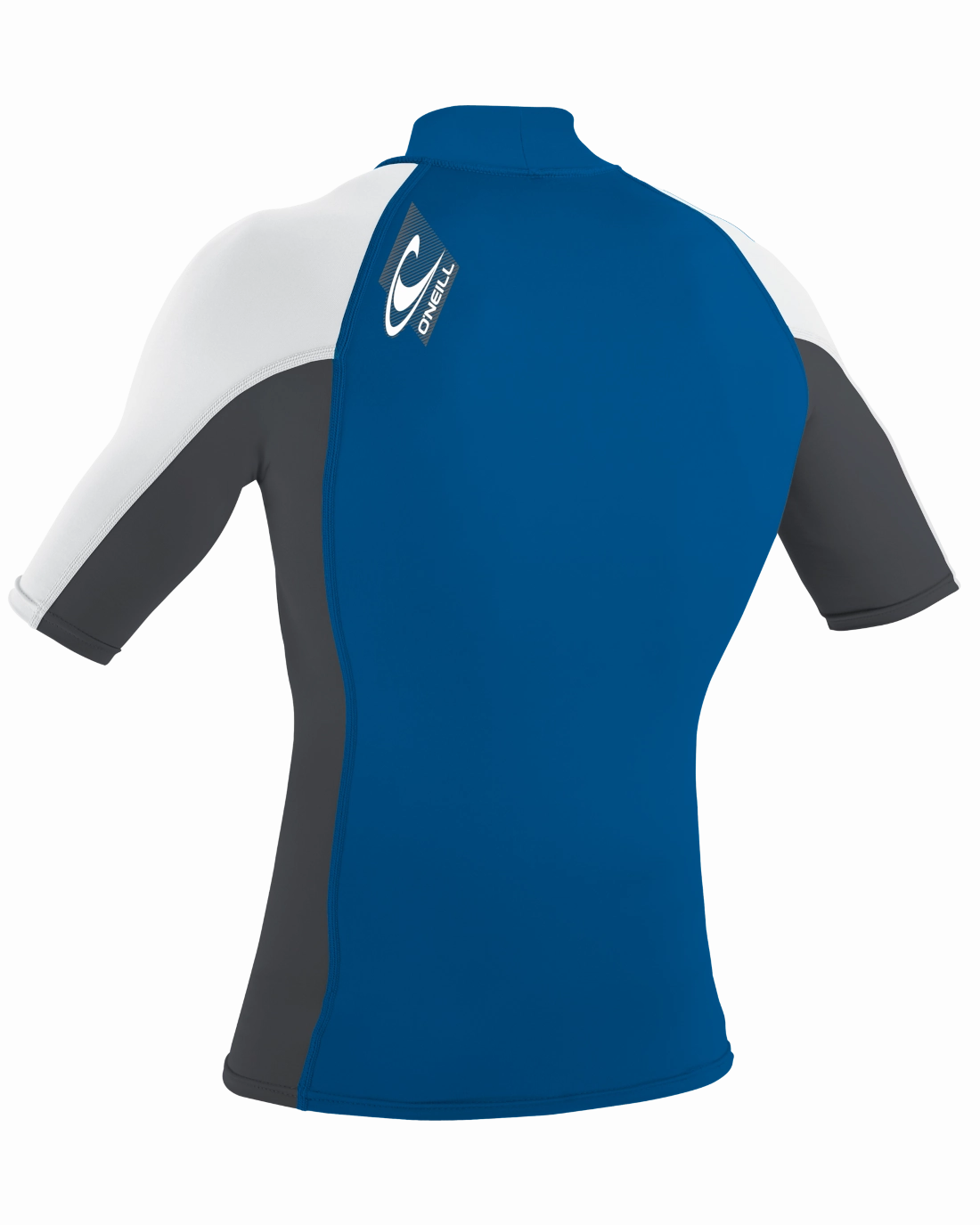 O'Neill Outdoor Premium Skins Turtleneck Rash Vest in Deepsea, Graphite & White