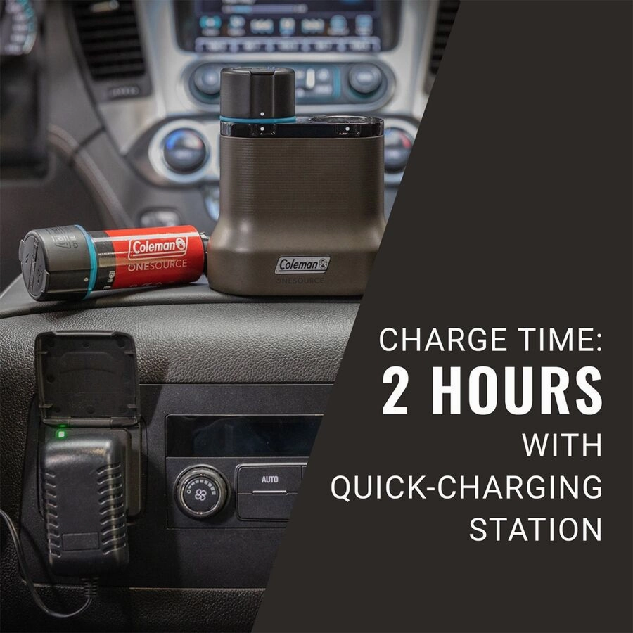 OneSource 2-Port Quick Charging Station and Battery - 2 Pack