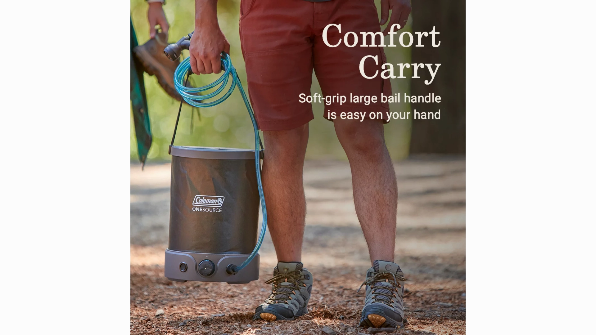 OneSource Rechargeable Built-In Pump Camp Shower Sprayer