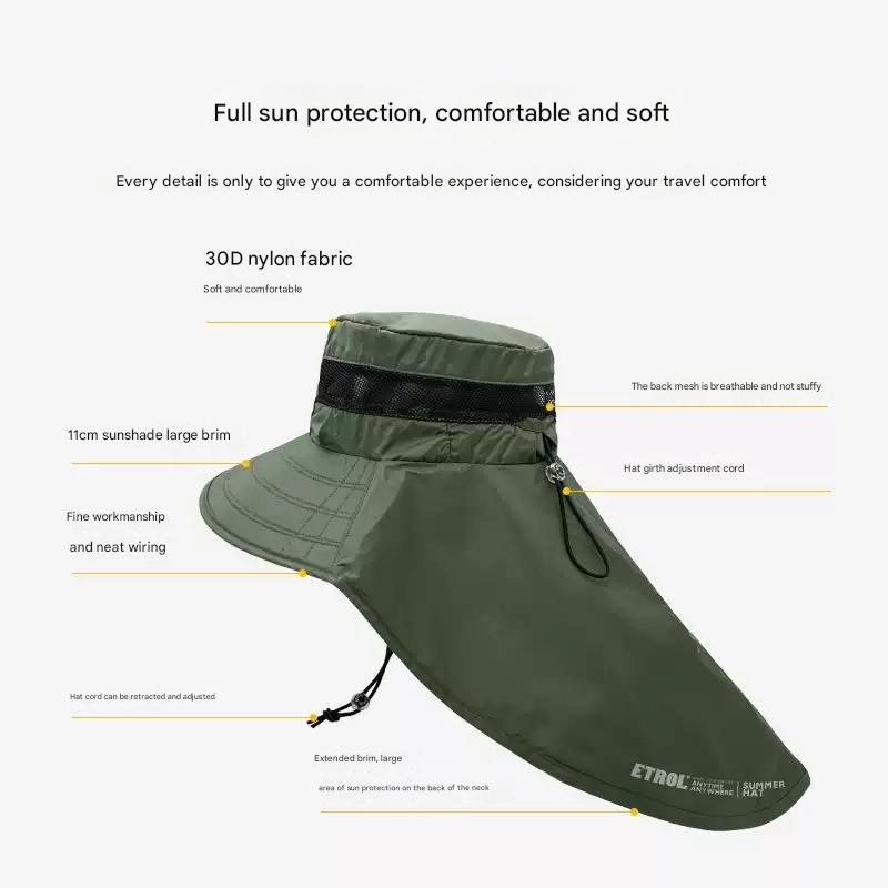 Outdoor Etrol Etrol Sun Protection Bucket Hat
