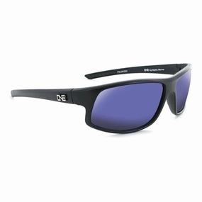 Outdoor Optic-Nerve Rapid Matte Black W / Polarized Smoke Blue Mirror