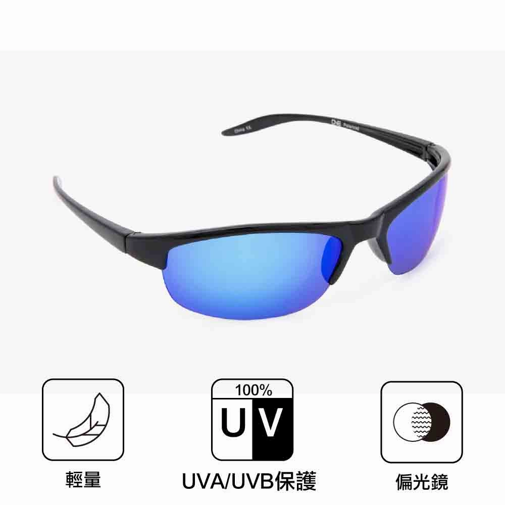 Outdoor Optic-Nerve 偏光太陽鏡 Alpine Shiny Black Polarized Smoke W/Blue Mirror