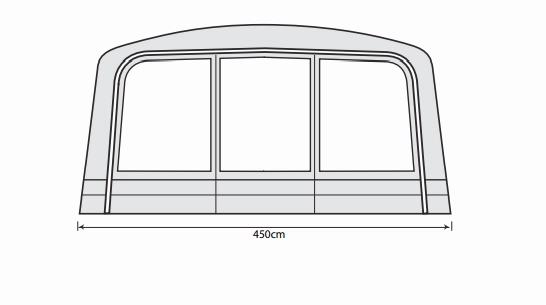 Outdoor Revolution Airedale 7SE and 9SE Front Porch Extension