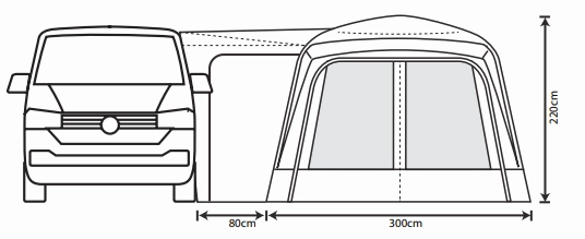 Outdoor Revolution Cayman Air Low Drive Away Awning 2025