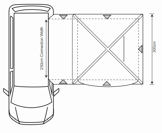Outdoor Revolution Cayman Air Midline 220cm - 255cm Drive Away Awning 2025