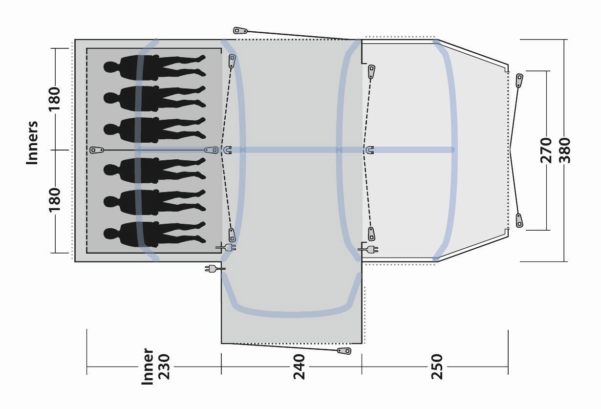 Outwell Airville 6SA Air Tent 2022