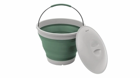 Outwell Collaps Round Bucket with Lid -  Shadow Green