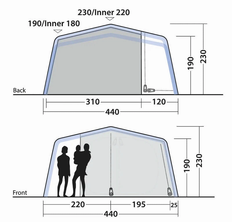 Outwell Maryland 5 Air Tent 205