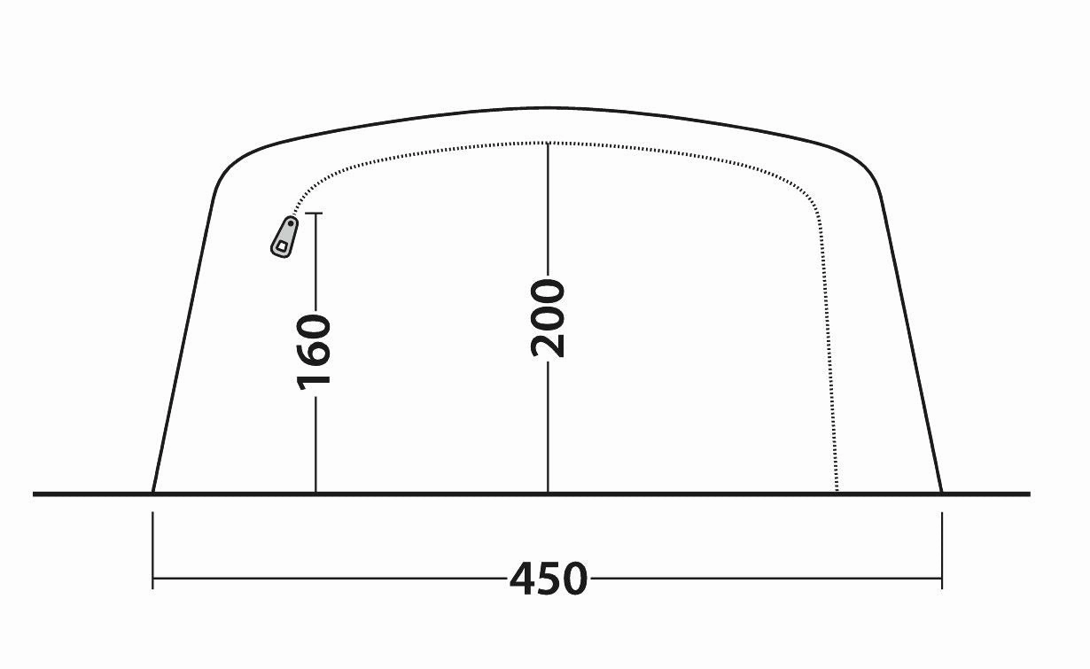 Outwell Queensdale 8PA Inflatable Tent