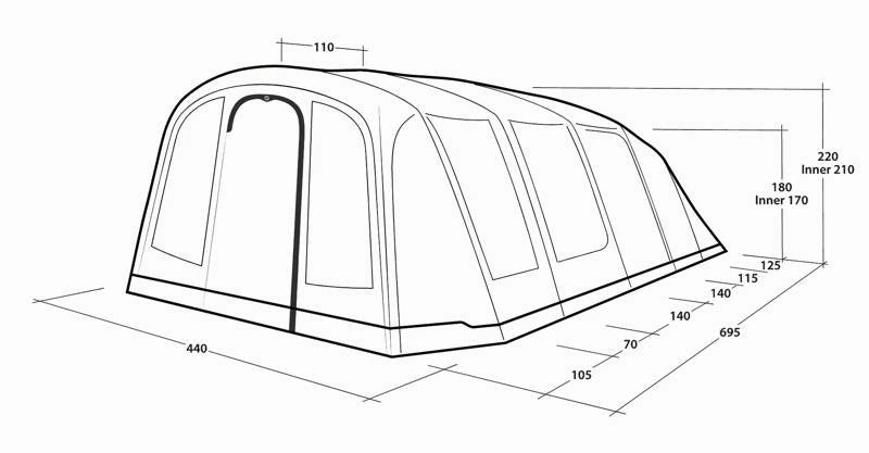 Outwell Tennessee 7 Air Tent 2025