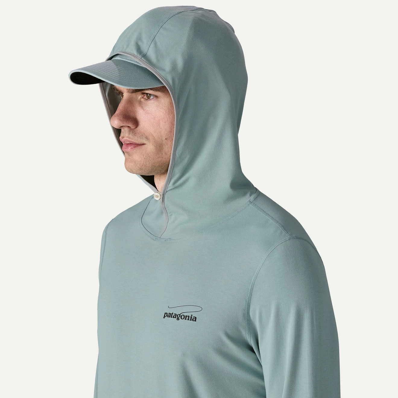 Patagonia Tropic Comfort Natural Graphic Hoody Casting Logo / Thermal Blue Patagonia Outdoor