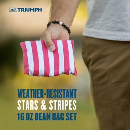 Patriotic Stars and Stripes Bean Bag Set - 8 Pack (16oz)