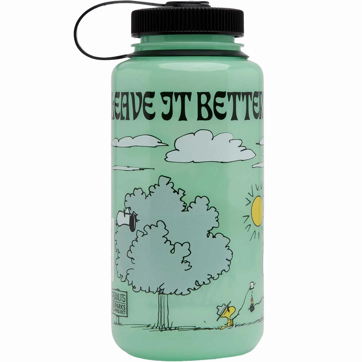 Peanuts x Parks Project Recycled Water Bottle and Sticker Pack