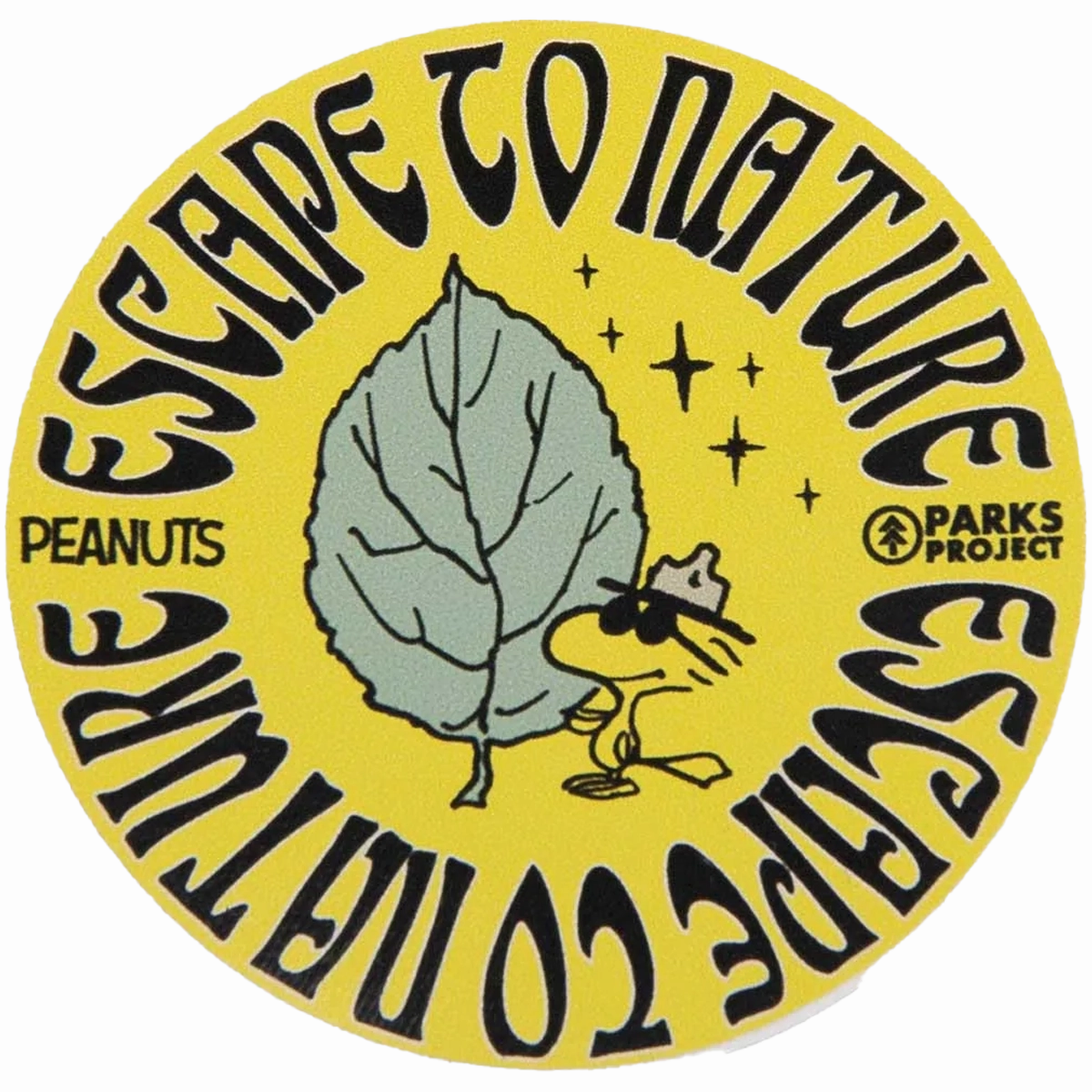 Peanuts x Parks Project Recycled Water Bottle and Sticker Pack