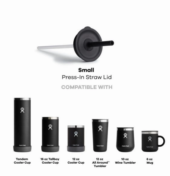 Press In Straw Lid Small