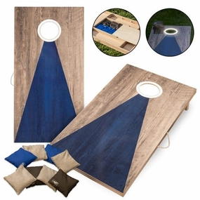 Pro Series LED 2x4 All-Wood Cornhole Set