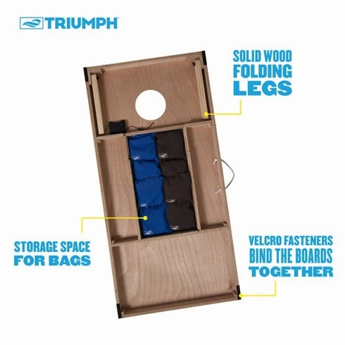 Pro Series LED 2x4 All-Wood Cornhole Set