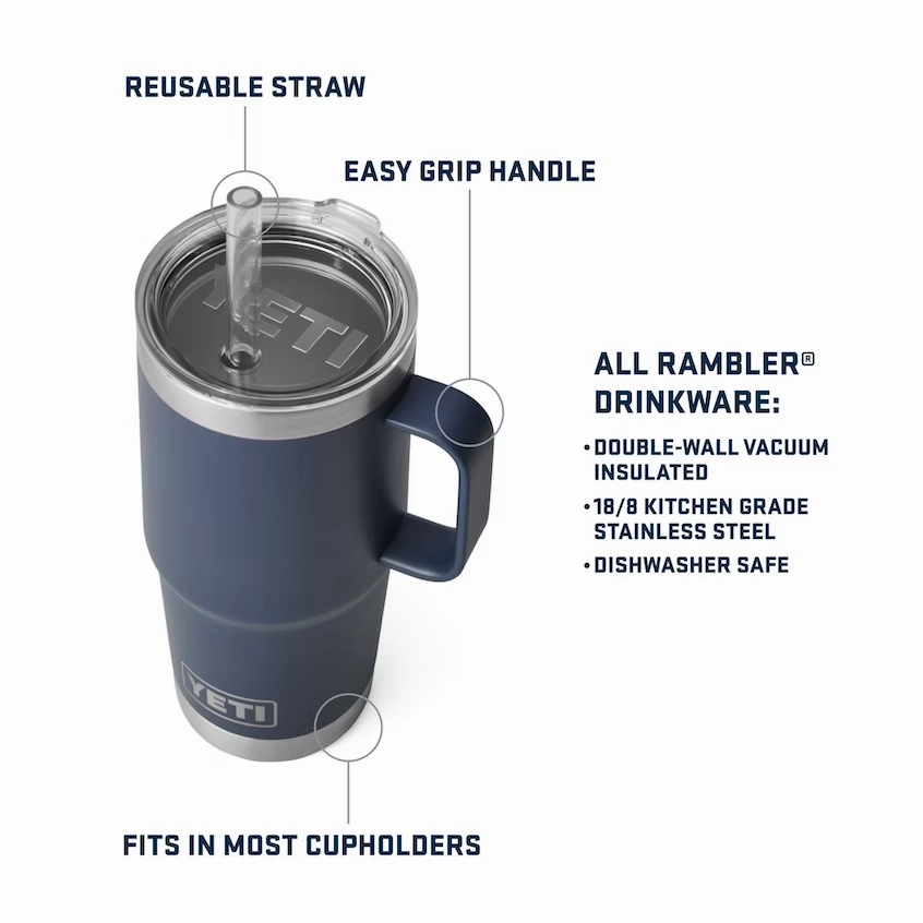 Rambler 25 oz. Straw Mug