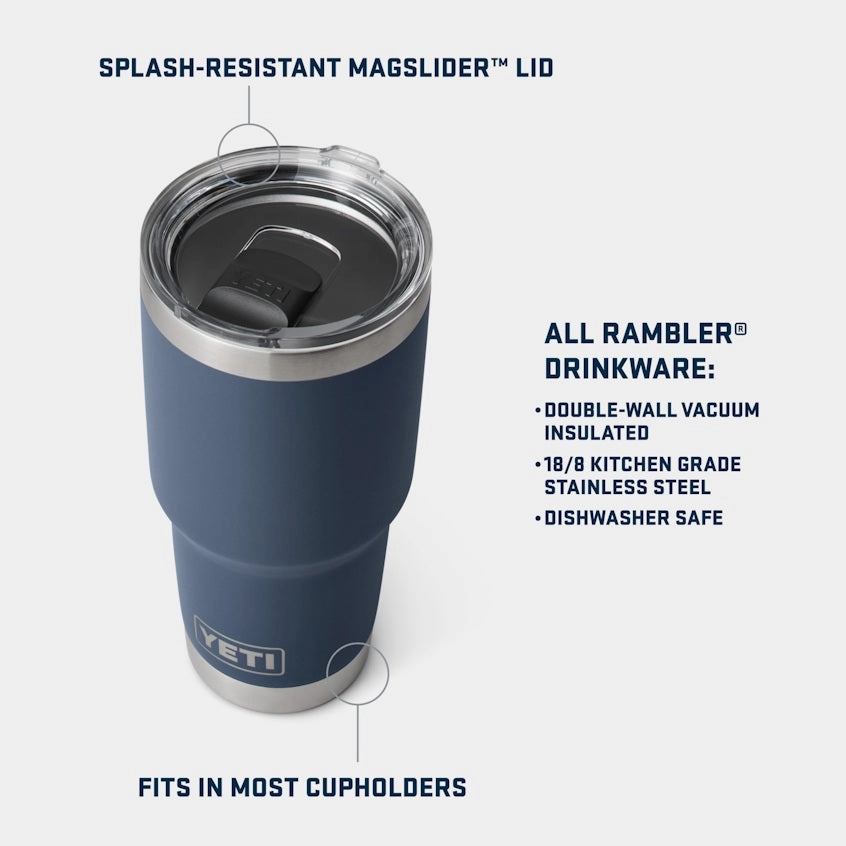 Rambler 30 oz. Tumbler with MagSlider Lid