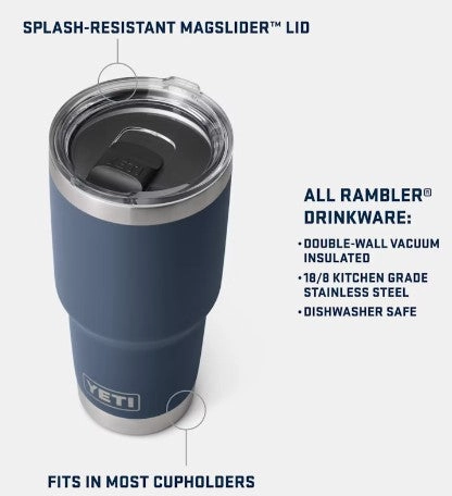 Rambler 30 oz. Tumbler with MagSlider Lid