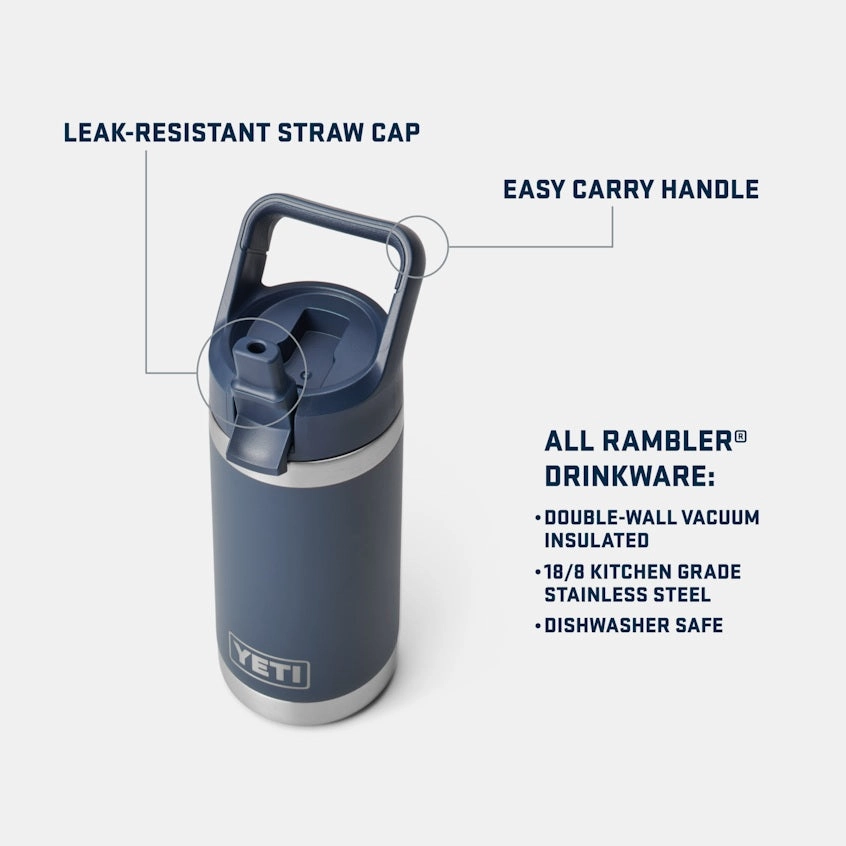 Rambler Jr 12 oz. Water Bottle with Color-Matched Straw Cap